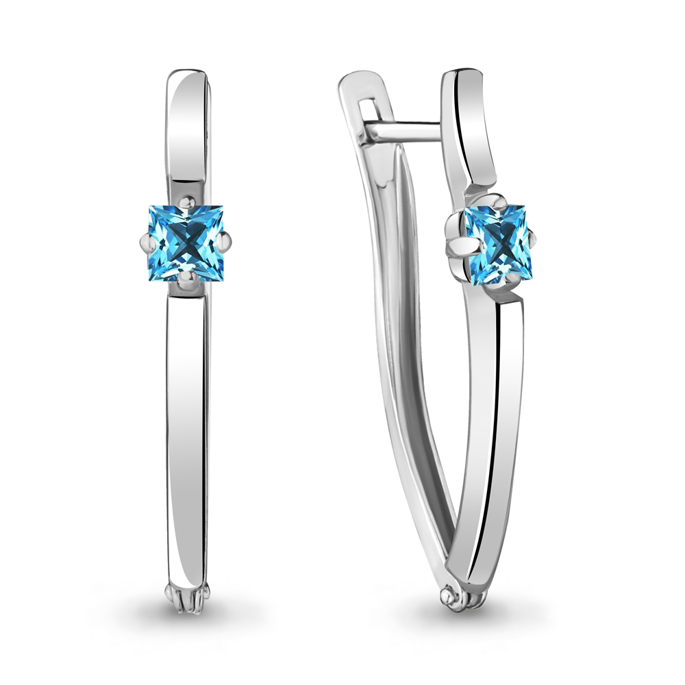 

Серьги из серебра с топазом Aquamarine 4467605_925_р, 4467605_925_р