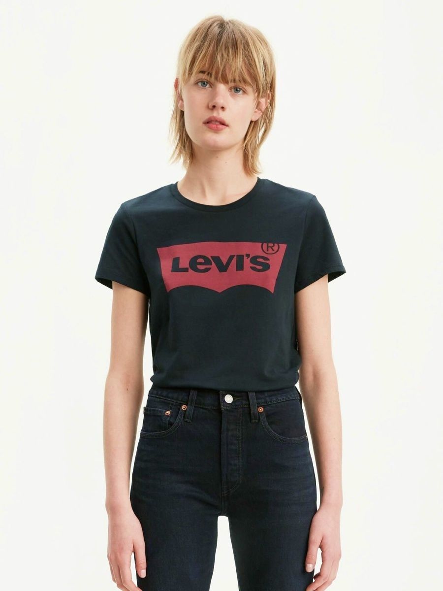 

Футболка женская Levi's 17369-0201-42 черная 42 RU, Черный, 17369-0201-42
