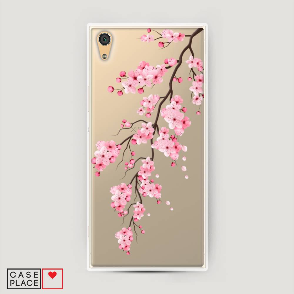 

Пластиковый чехол "Розовая сакура" на Sony Xperia XA1