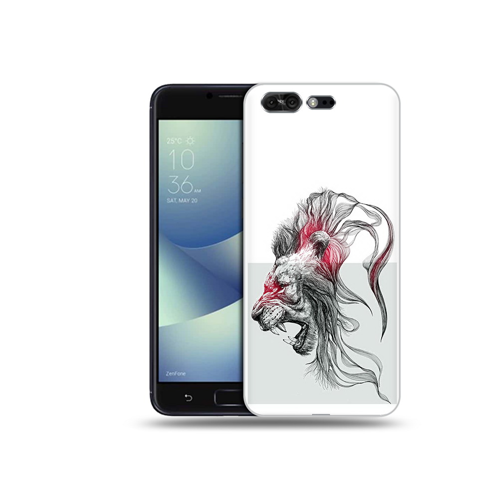 

Чехол MyPads Tocco для Asus ZenFone 4 Pro (ZS551KL) разъяренный лев, Прозрачный, Tocco