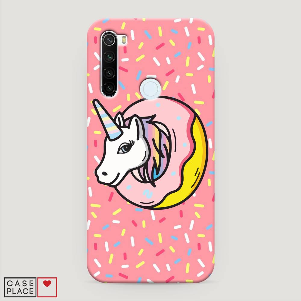 фото Пластиковый чехол "единорог в пончике" на xiaomi redmi note 8t awog