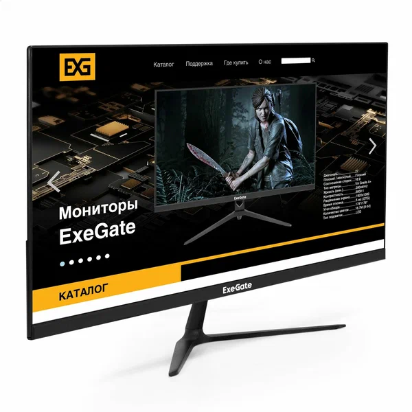 

23.8" Монитор ExeGate черный 75Hz 1920x1080 IPS, SmartView EP2400A