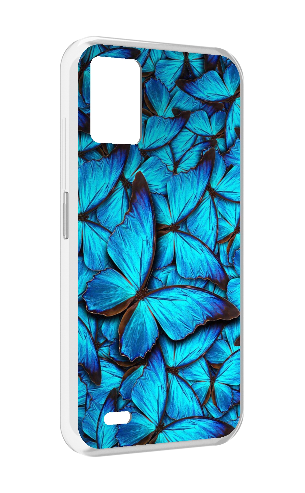 

Чехол MyPads бирюзовые бабочки для UMIDIGI Bison 1, Прозрачный, Tocco