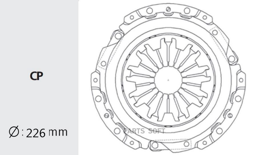 Корзина Сцепления Toyota Camry/Carina/Corona/Celica 3s/4s/5s Valeo phc арт. TYC-10