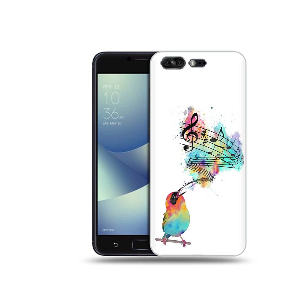 

Чехол MyPads Tocco для Asus ZenFone 4 Pro (ZS551KL) певчая птичка, Прозрачный, Tocco