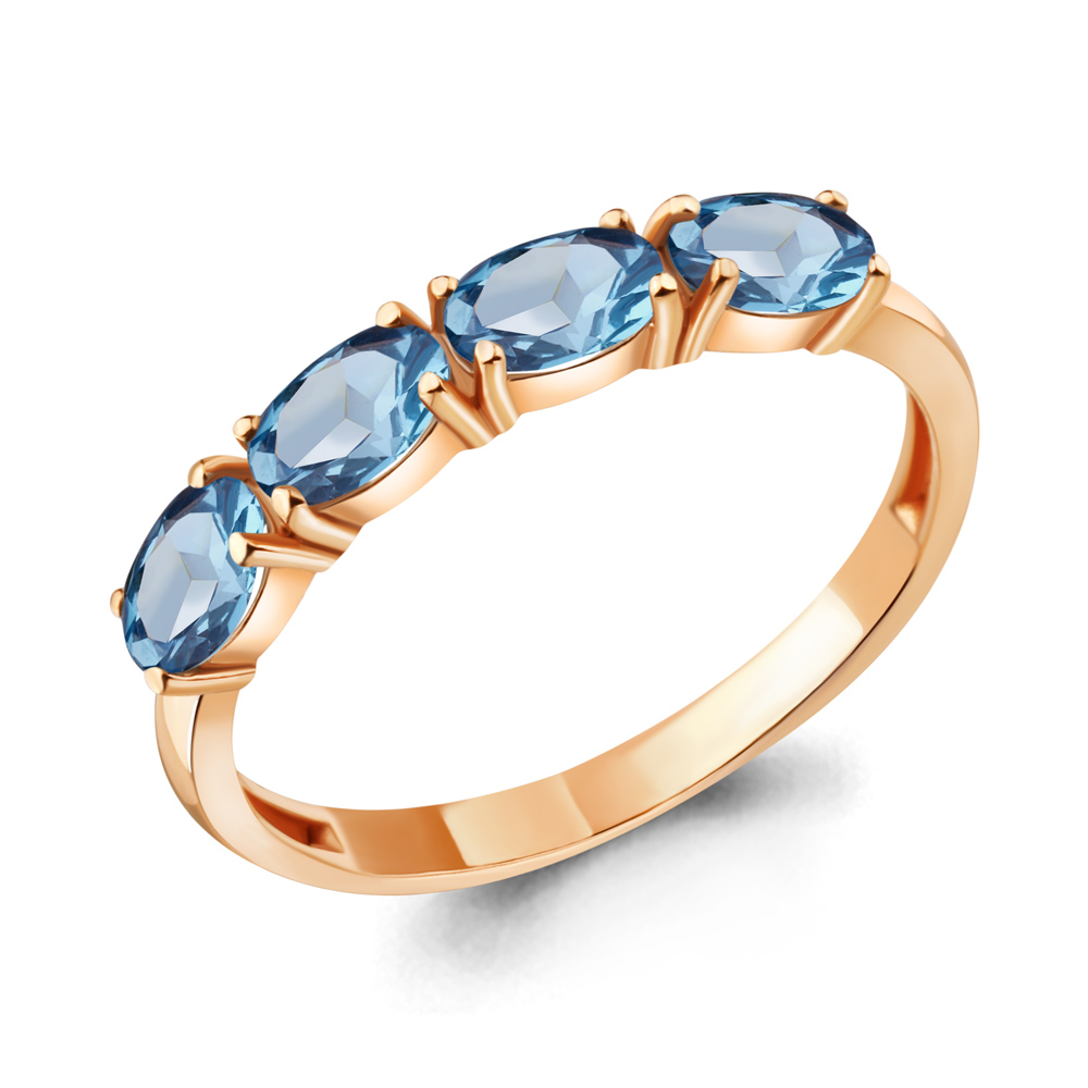 фото Кольцо из серебра с топазом р. 18,5 aquamarine 6933105_925_з