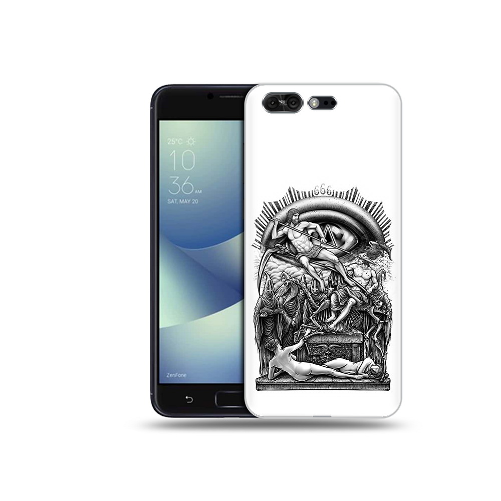

Чехол MyPads Tocco для Asus ZenFone 4 Pro (ZS551KL) оракул черно белый, Прозрачный, Tocco