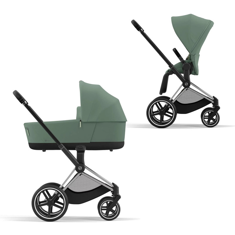 

Коляска детская Cybex Priam-4-mix СР4-Chrome-Black-LeafGreen, Priam-4-mix