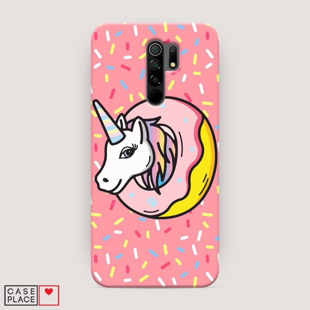 

Пластиковый чехол "Единорог в пончике" на Xiaomi Redmi 9, 38320-1