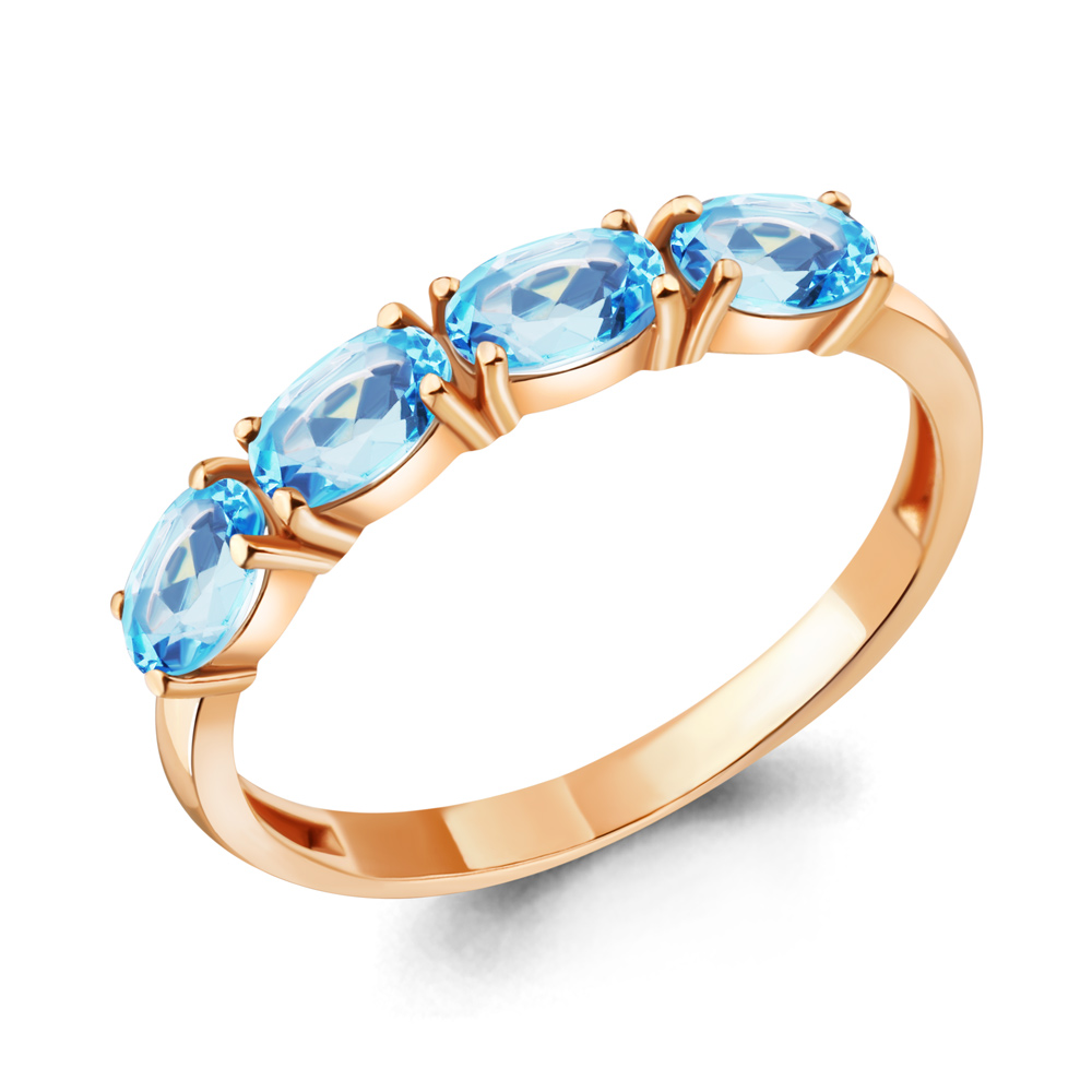 

Кольцо из серебра с топазом р. , Aquamarine 6933102_925_з, 6933102_925_з