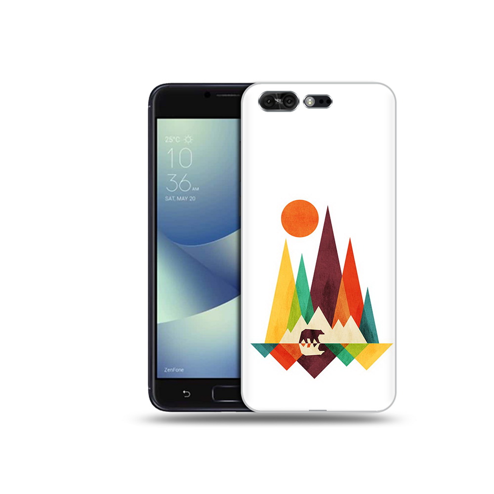 

Чехол MyPads Tocco для Asus ZenFone 4 Pro (ZS551KL) нарисованные горы с медведем, Прозрачный, Tocco