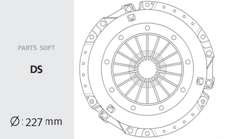 Корзина Сцепления Mazda: 626 1.6 87-97, 323 1.6 -88 Valeo phc арт. MZC-12