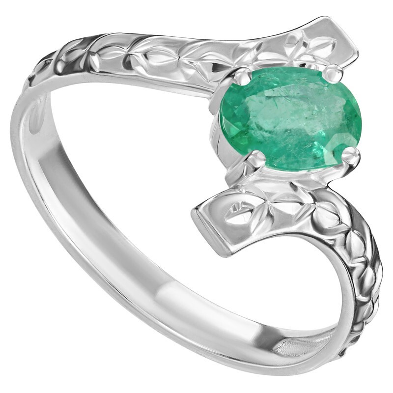 

Кольцо из серебра с изумрудом р.  LAZURIT-ONLINE 8491PD, 8491PD