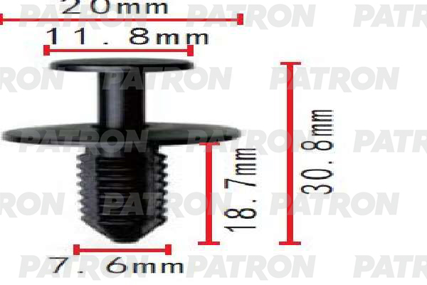 

Клипса Пластмассовая PATRON p371468