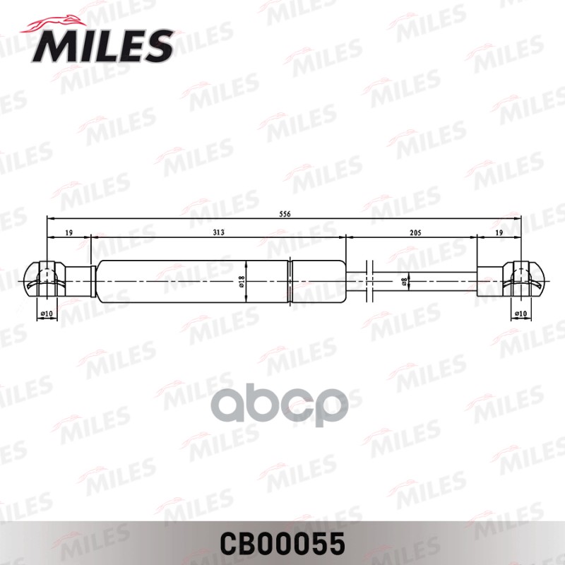 Упор Газовый Кр. Багажника Ford Fusion Универсал 02- Miles арт. CB00055