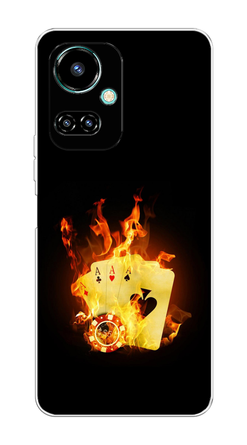 

Чехол Awog на Tecno Camon 19/19 Pro 4G "Горящие карты", Разноцветный, 302250-9