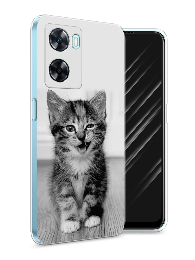 

Чехол Awog на OnePlus Nord N20 SE "Подмигивающий котенок", Черный;серый, 153450-1