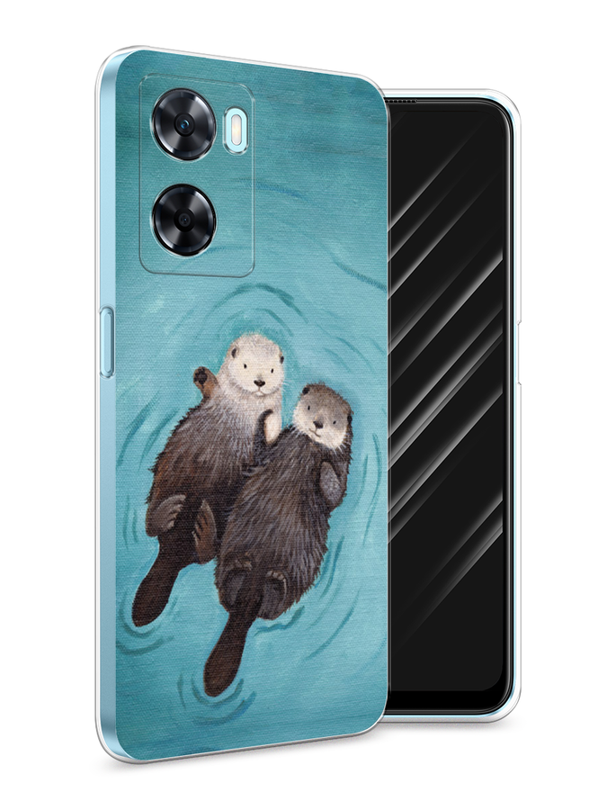

Чехол Awog на OnePlus Nord N20 SE "Парочка бобров", Голубой, 153450-10