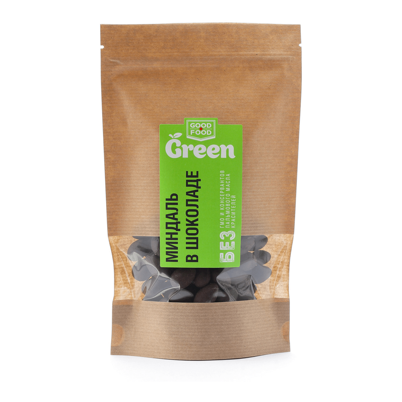 

Драже Good Food Green миндаль в шоколадной глазури 150 г