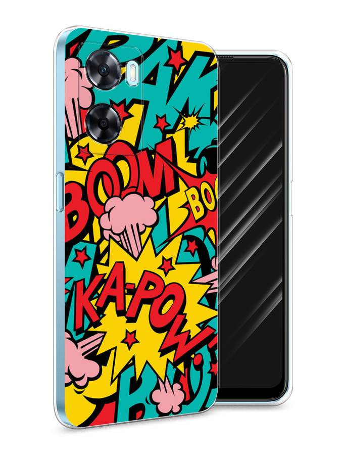 

Чехол Awog на OnePlus Nord N20 SE "Постер pop art", Голубой;желтый;красный, 153450-9