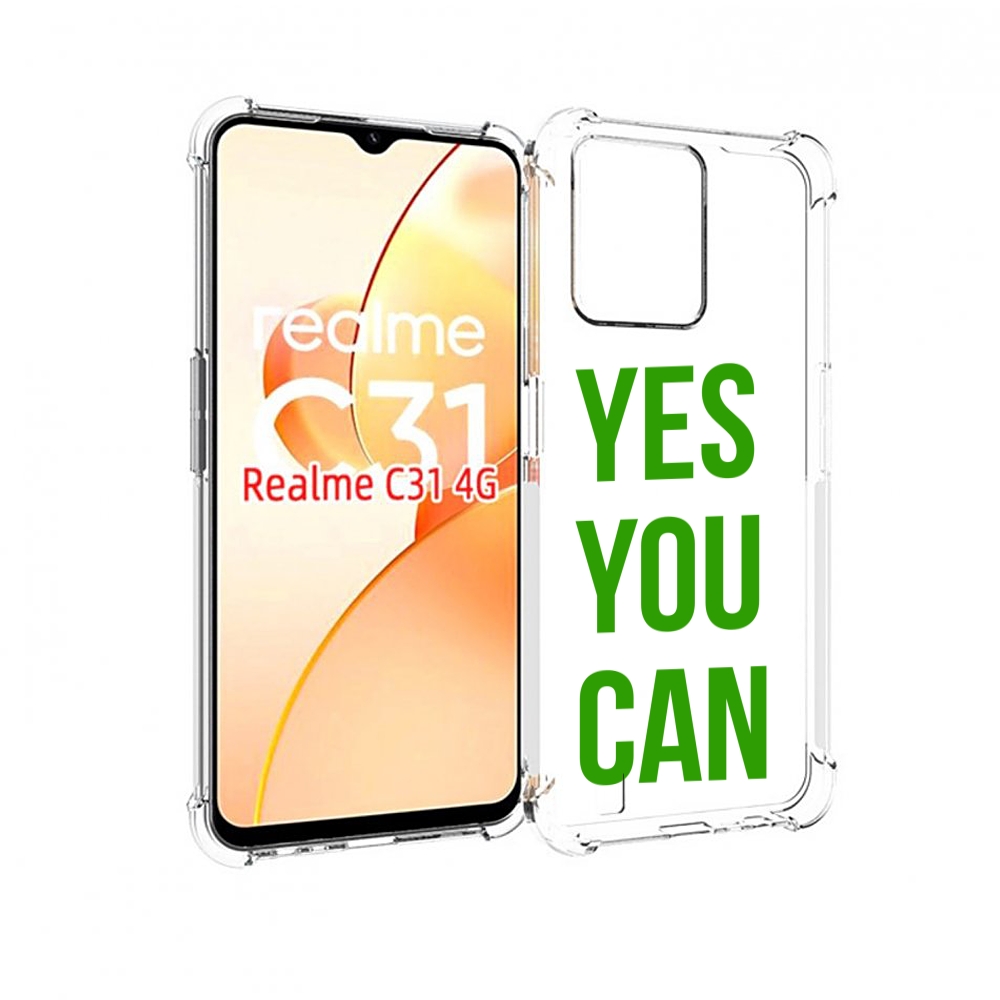 

Чехол MyPads да-ты-можешь для OPPO Realme C31, Прозрачный, Tocco