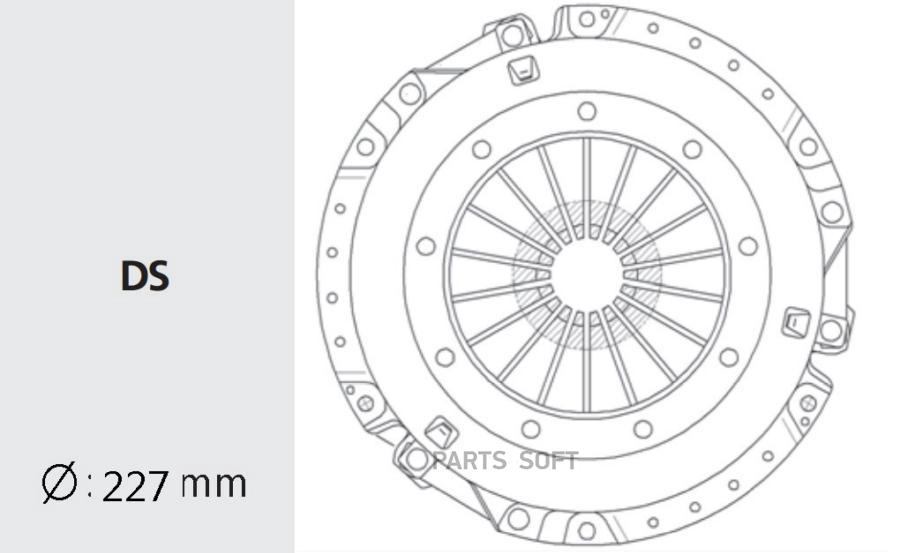 

VALEO PHC Корзина сцепления HYUNDAI: GALLOPER 2.5TCI 94-