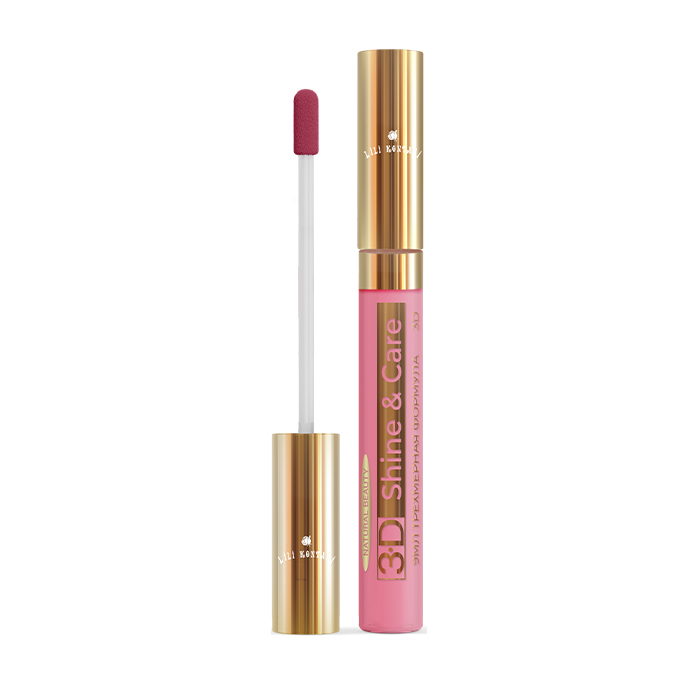 фото Блеск для губ lili kontani lip gloss 3d тон №10 терракота, 9 мл