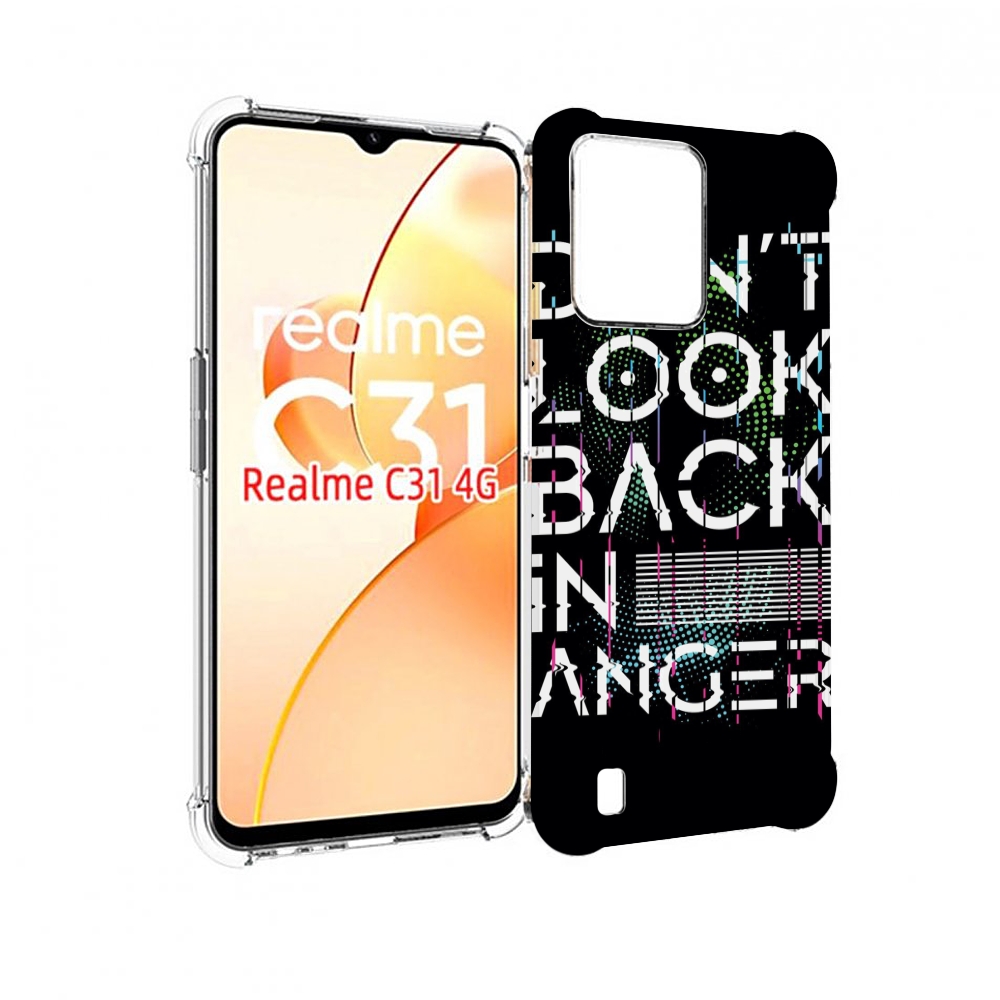 

Чехол MyPads графический-текст для OPPO Realme C31, Прозрачный, Tocco