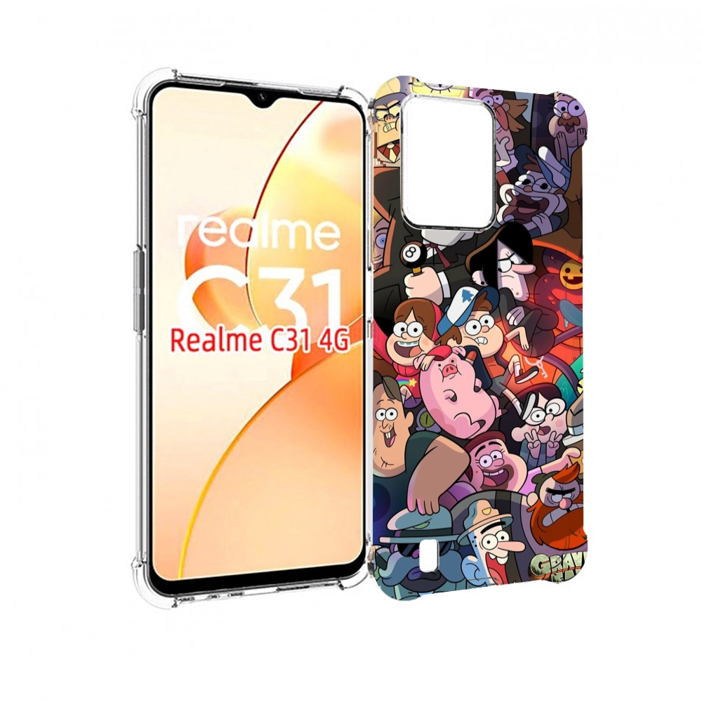 

Чехол MyPads гравити-фолз для OPPO Realme C31, Прозрачный, Tocco