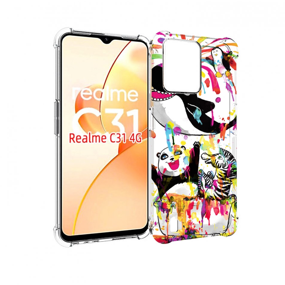 Чехол MyPads Хиппи кит для OPPO Realme C31