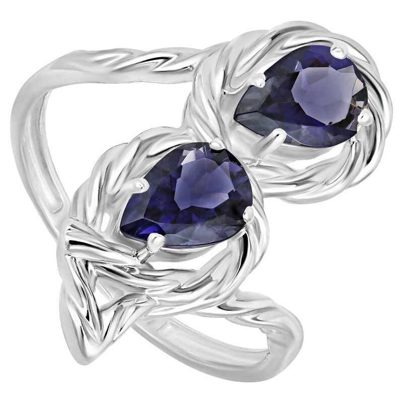 

Кольцо из серебра с иолитом р. 18 LAZURIT-ONLINE 7880PD, 7880PD