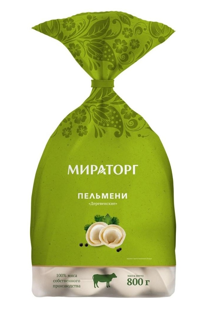 Пельмени Мираторг Деревенские с говядиной и курицей 800 г