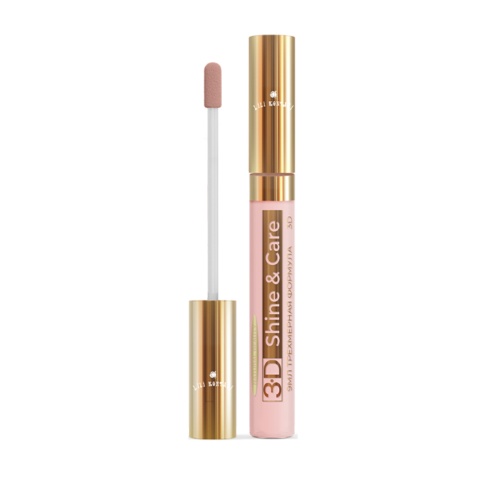 фото Блеск для губ lili kontani lip gloss 3d тон №06 старинный розовый, 9 мл