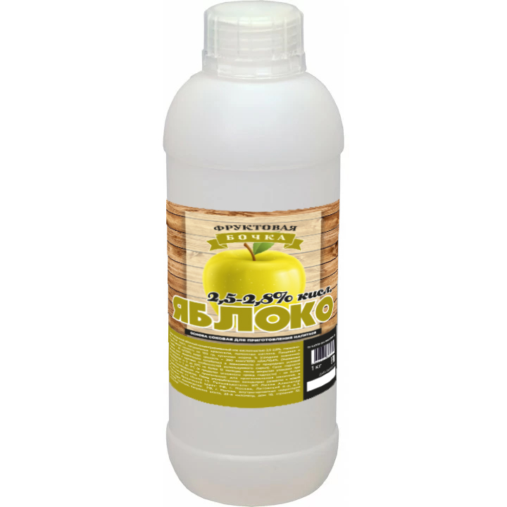 

Фруктовая Бочка, Сок концентрированный яблочный 2,5%, 1 кг