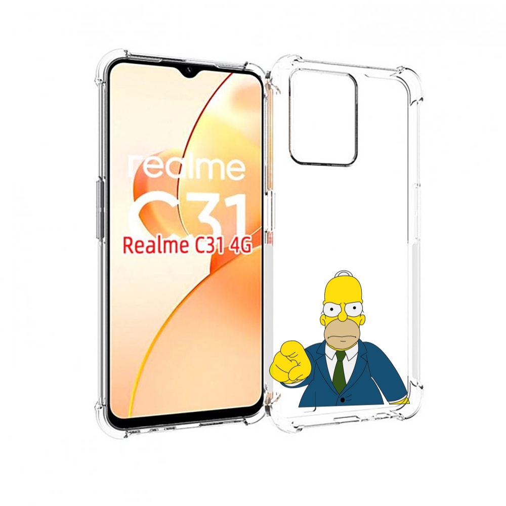 

Чехол MyPads гомер-злой для OPPO Realme C31, Прозрачный, Tocco