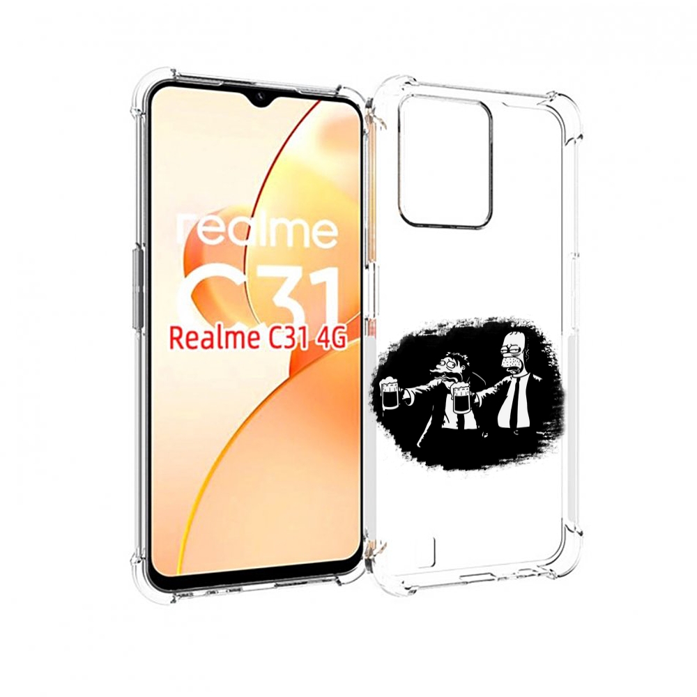 

Чехол MyPads гомер пьет для OPPO Realme C31, Прозрачный, Tocco