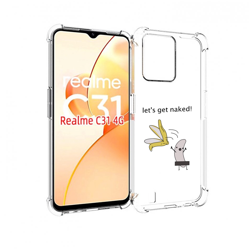

Чехол MyPads голый-банан для OPPO Realme C31, Прозрачный, Tocco