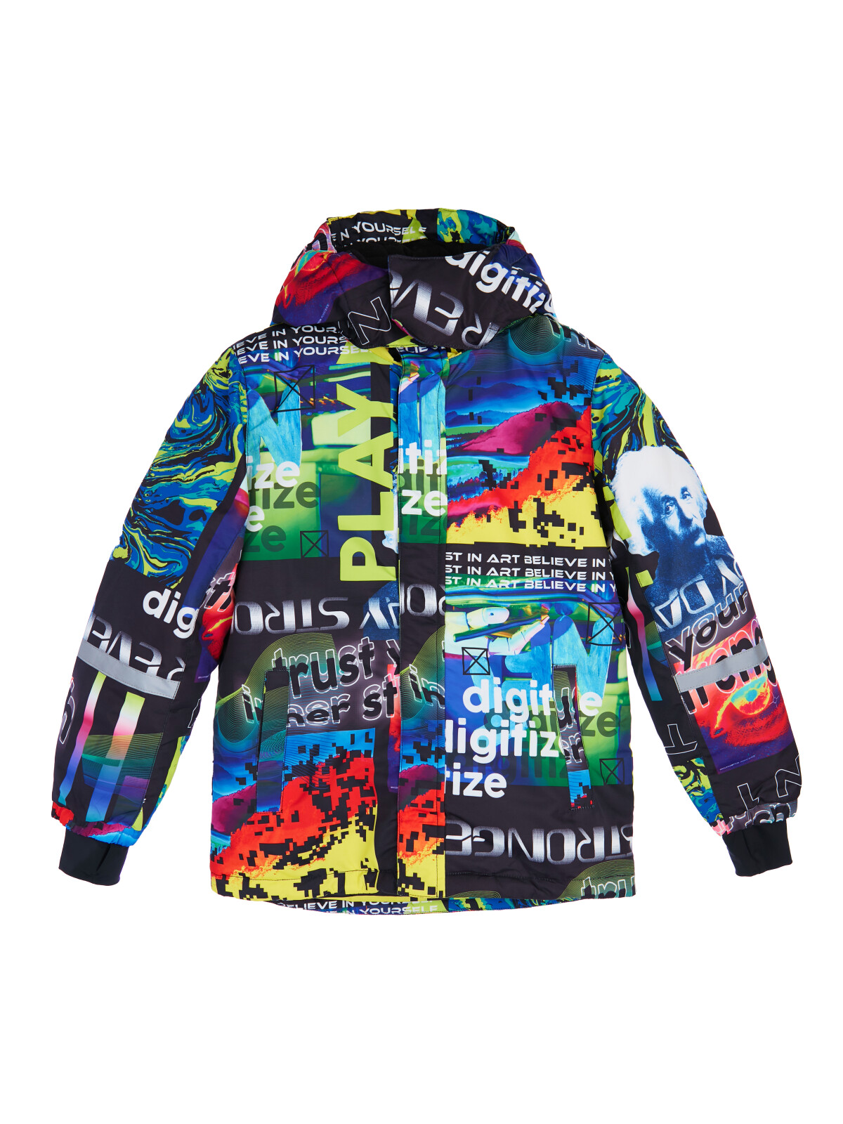 Куртка текстильная с полиуретановым покрытием для мальчиков PlayToday, цветной, 146
