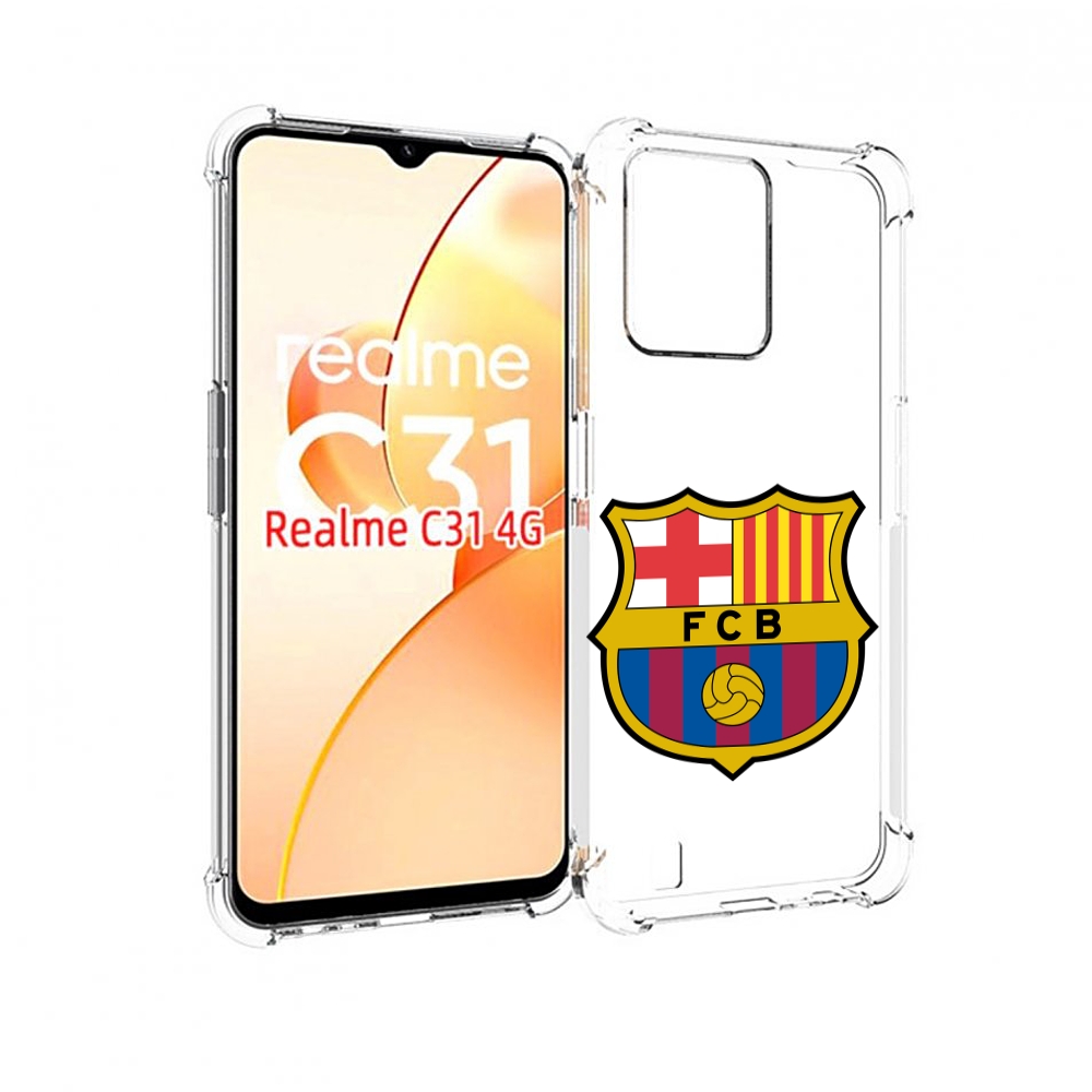 

Чехол MyPads ФК FCB Барселона для OPPO Realme C31, Прозрачный, Tocco