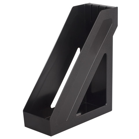 

Лоток для бумаг вертикальный Brauberg Basic, 265х100х285мм, черный, 12шт.