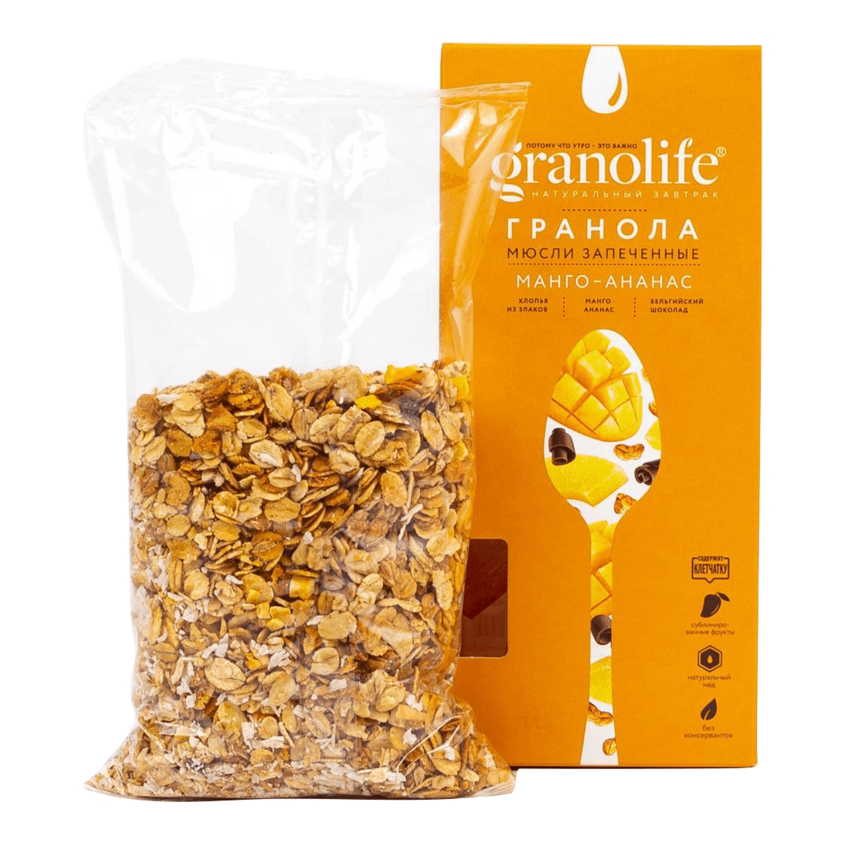 

Гранола Granolife манго-ананас 200 г