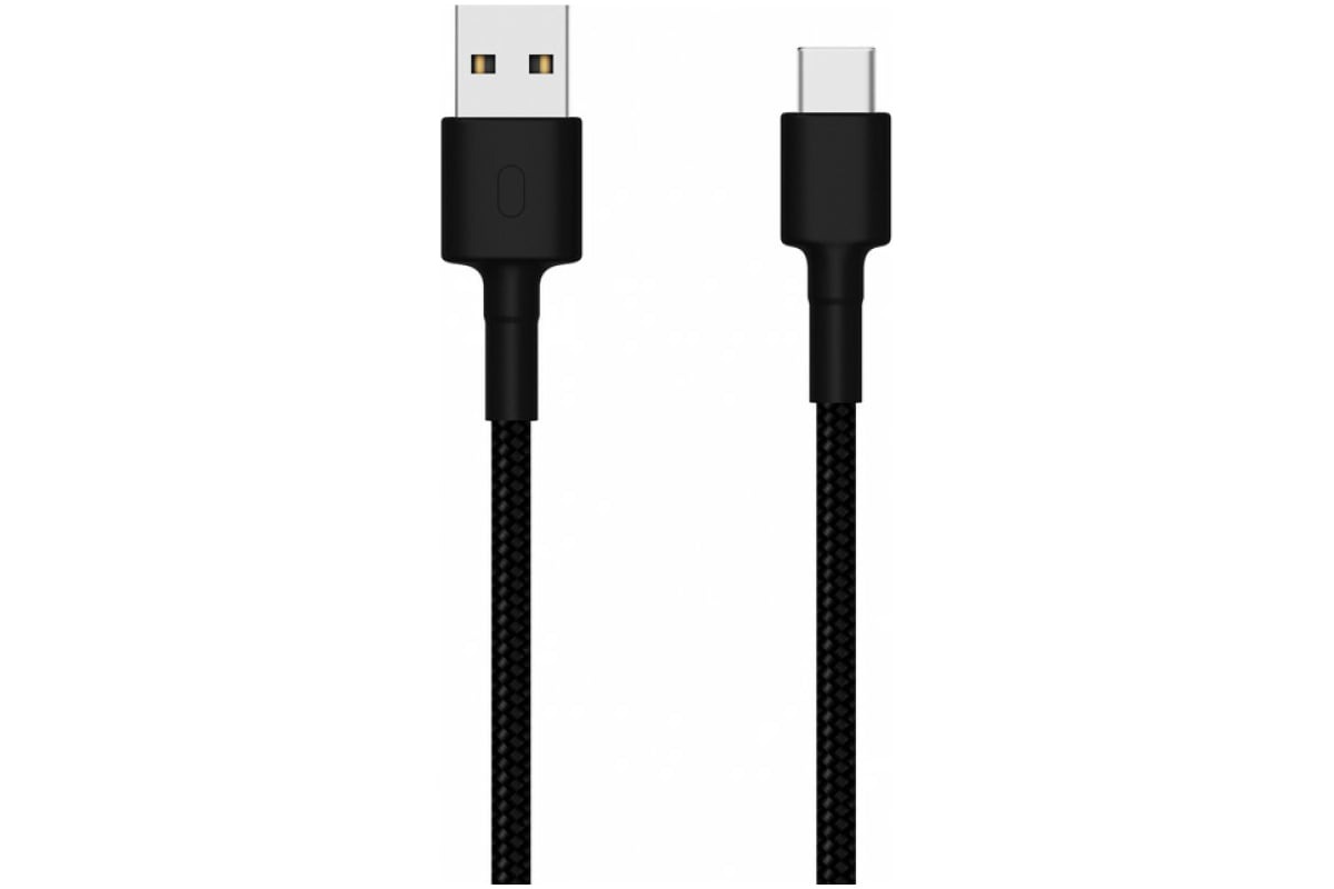 Кабель XIAOMI Mi Braided,  USB Type-C m -  USB m,  1м,  черный sjv4109gl