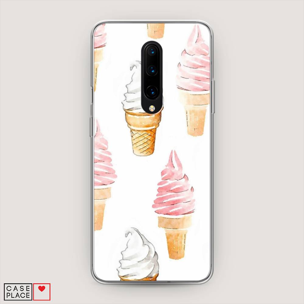 

Чехол Awog на OnePlus 8 / ВанПлас 8 "Нарисованное мороженое", Белый;розовый, 151250-10