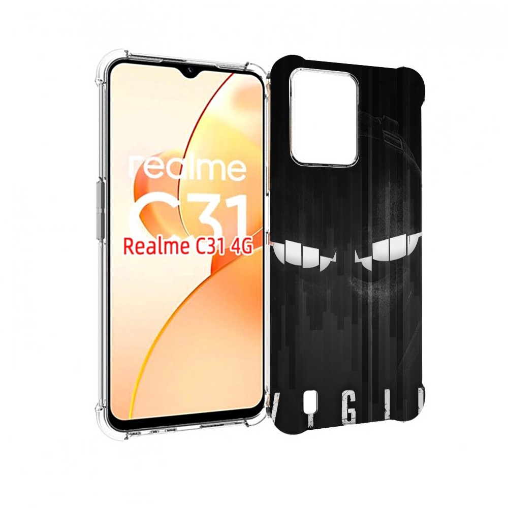 

Чехол MyPads глаза-в-ночи для OPPO Realme C31, Прозрачный, Tocco