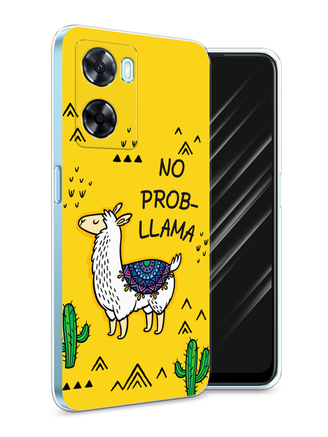 

Чехол Awog на OnePlus Nord N20 SE "No probLLama", Желтый;черный;синий, 153450-2