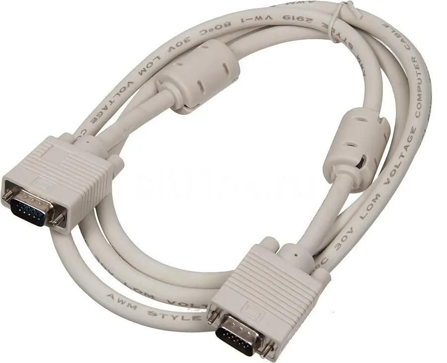 

Кабель VGA Buro CAB016S-06, VGA m - VGA m, ферритовый фильтр , 1.8м, серый, Кабель VGA Buro CAB016S-06, VGA (m) - VGA (m), ферритовый фильтр , 1.8м, серый