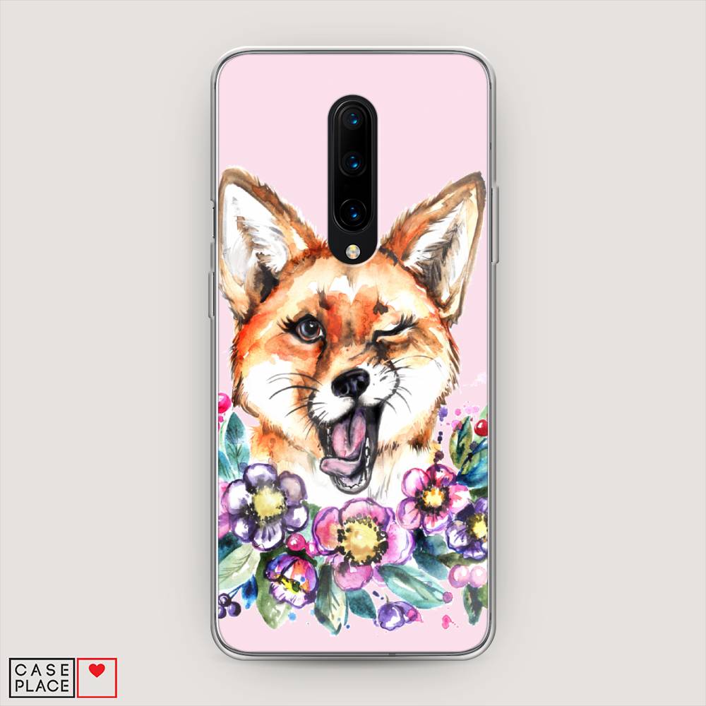 

Чехол Awog на OnePlus 8 / ВанПлас 8 "Подмигивающая лиса", Оранжевый, 151250-10