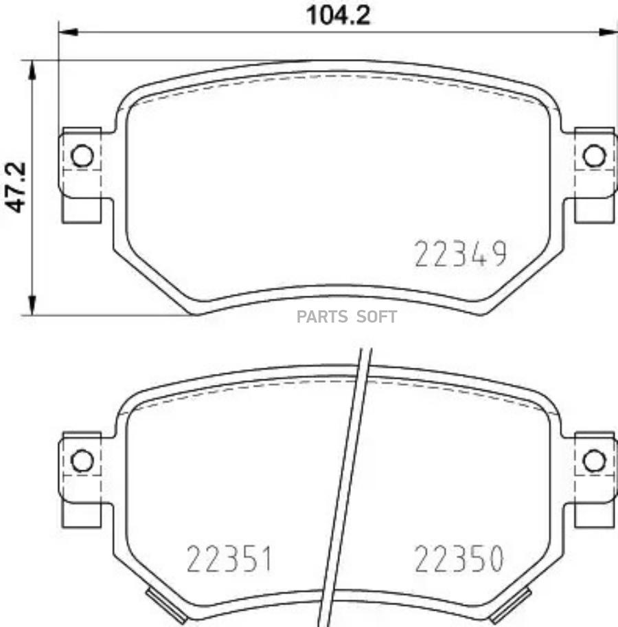 

Колодки дисковые задн. Mazda 6 GJ 12> P49059