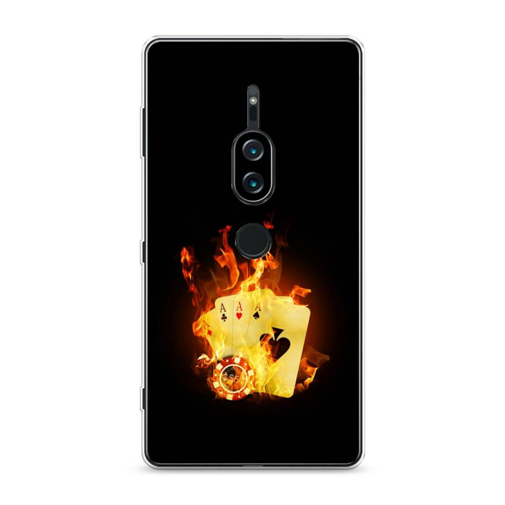 

Силиконовый чехол "Горящие карты" на Sony Xperia XZ2 Premium, 53350-9