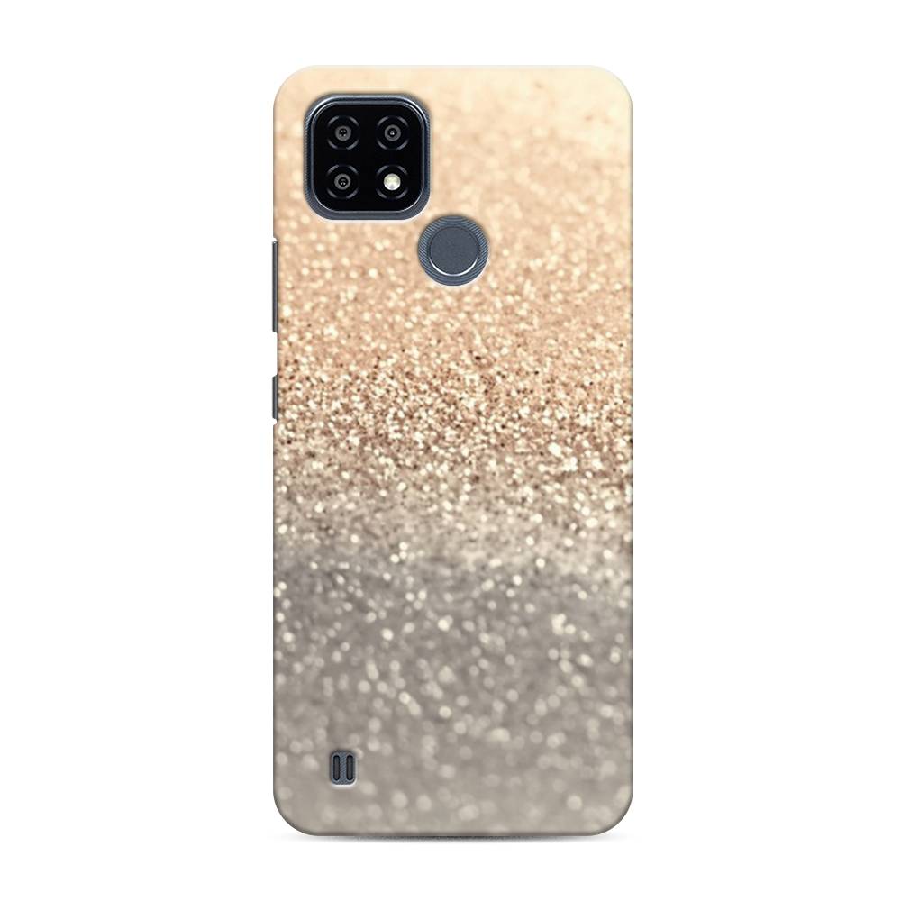 

Пластиковый чехол "Песок золотой рисунок" на Realme C21Y